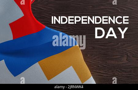 Happy Independence day in Artsakh, Artsakh national holiday, flag Artsakh,  3D work and 3D image Stock Photo