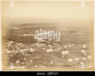 Te Aroha - Thames. From the album: New Zealand Views, circa 1880, Te Aroha, by Burton Brothers. Stock Photo