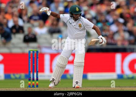 Manchester, UK. 25th Aug, 2022. Keegan Petersen of South Africa during the 2nd Test in Manchester, United Kingdom on 8/25/2022. (Photo by Conor Molloy/News Images/Sipa USA) Credit: Sipa USA/Alamy Live News Stock Photo