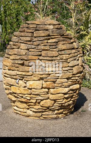 The Monk's Garden at the Lesnes Abbey ruins, the 12th Century built monastery located at Abbey Wood, in the London Borough of Bexley, United Kingdom. Stock Photo