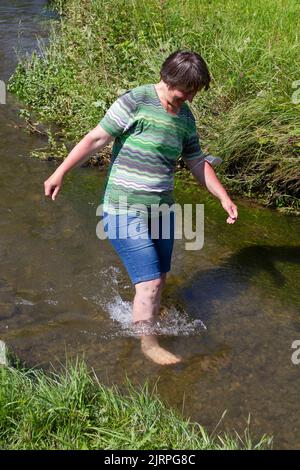 Barefoot Path, Bizau In Bregenzerwald, Vorarlberg, Austria Stock Photo