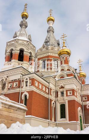 Russian Orthodox Cathedral, Archangel Michael Stock Photo