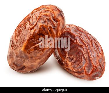 Dates isolated on white background, clipping path, full depth of field Stock Photo