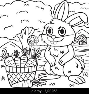 In the Leaves Bunny Mini Coloring Book – Sugar Moon Bloom