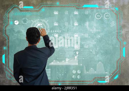 digital transformation technology digital innovation network online business concept. Stock Photo