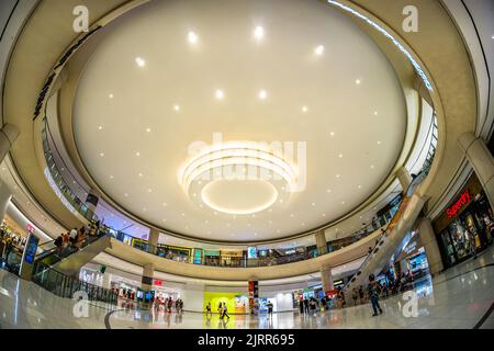 West Atrium of Suntec City mall, event space, Singapore. Stock Photo