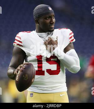 February 3, 2022: San Francisco 49ers wide receiver Deebo Samuel (19),  Tampa Bay Buccaneers safety Antoine Winfield Jr. (31), and San Francisco  49ers fullback Kyle Juszczyk (44) sign autographs for the fans