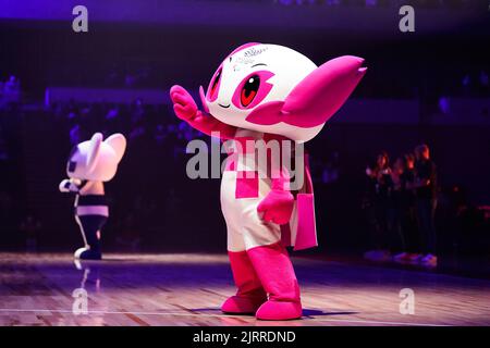 Tokyo, Japan. 24th Aug, 2022. Someity, August 24, 2022 - Wheelchair Basketball : Performance at Ariake Arena during Tokyo 2020 Paralympic Games 1st Anniversary Event in Tokyo, Japan. Credit: SportsPressJP/AFLO/Alamy Live News Stock Photo