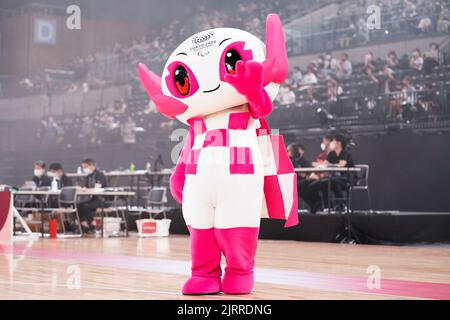 Tokyo, Japan. 24th Aug, 2022. Someity, August 24, 2022 - Wheelchair Basketball : Performance at Ariake Arena during Tokyo 2020 Paralympic Games 1st Anniversary Event in Tokyo, Japan. Credit: SportsPressJP/AFLO/Alamy Live News Stock Photo