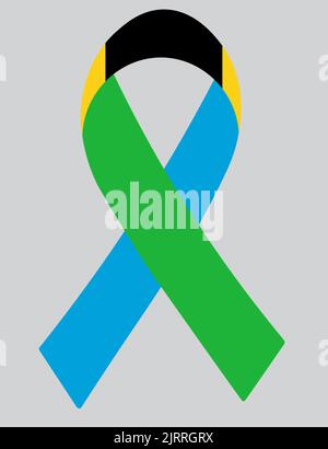 3D Flag of Tanzania on ribbon Stock Vector Image & Art - Alamy