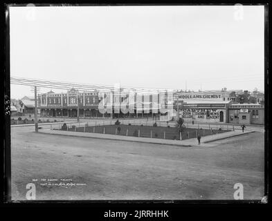 Square Fielding The Square, Fielding, circa 1905, New Zealand, by Muir & Moodie Stock ...