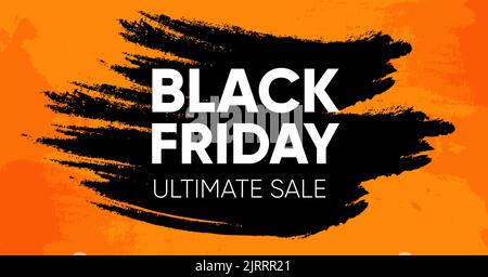 Social media Black Friday promo post template, editable social media template. Background for social media promotion sale design vector. Banner Template. Vector illustration. Stock Vector