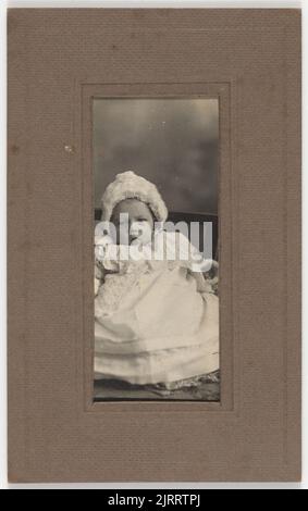 [Baby], 1920s to 1930s, New Zealand, by Roland Searle. Stock Photo