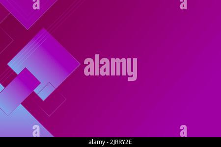 Dark pink gradient abstract background, rectangle and triangle shapes.Few lines Stock Photo