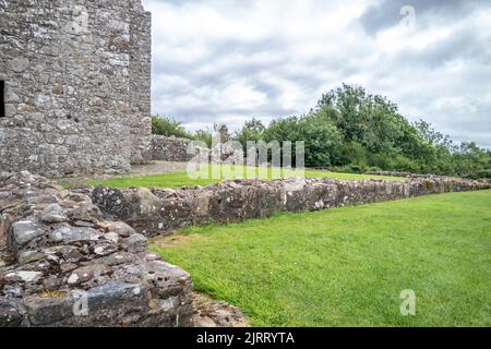 The beautiful Tully Castle by Enniskillen, County Fermanagh inNorthern Ireland. Stock Photo