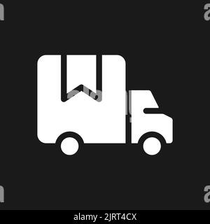 Van dark mode glyph ui icon Stock Vector Image & Art - Alamy