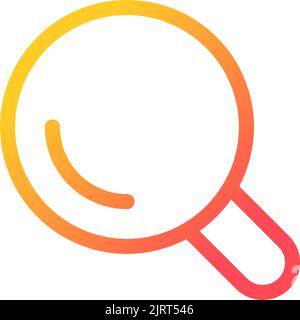 On-site search pixel perfect gradient linear ui icon Stock Vector