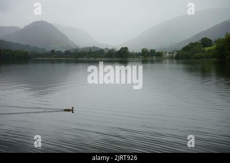 Cloudy day in the Lake District Stock Photo