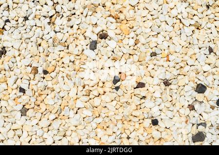Many White Small Rocks Stones Texture Background Stock Photo
