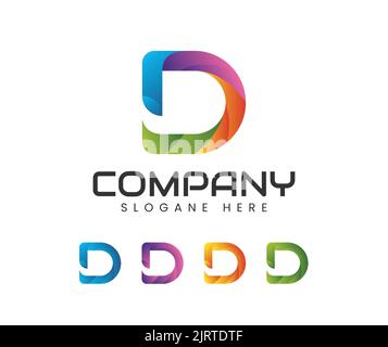 Modern letter d logo icon design template. Letter D Logo Template Vector. D monogram logo vector. D symbol vector. Stock Vector
