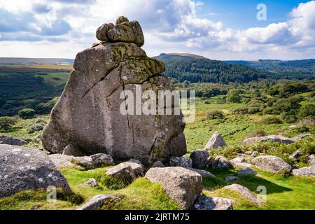 Cuckoo Rock is a granite outcrop on the slope of Combshead Tor in ...