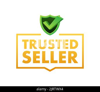 Trusted Seller Emblem Logo Design Vector Template Stock Vector -  Illustration of power, insurance: 169289248