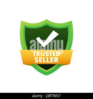 Trusted Seller Emblem Logo Design Vector Template Stock Vector -  Illustration of power, insurance: 169289248