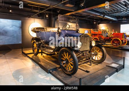 Ford Model T - Classic retro car. Riga motor museum. Riga, Latvia, 17 August 2022 Stock Photo
