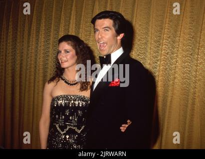 Stephanie Zimbalist and Pierce Brosnan at the 1984 People's Choice Awards March 15, 1984 Credit: Ralph Dominguez/MediaPunch Stock Photo