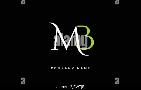 BM, MB Abstract Letters Logo Monogram Stock Vector
