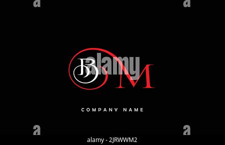 BM, MB Abstract Letters Logo Monogram Stock Vector