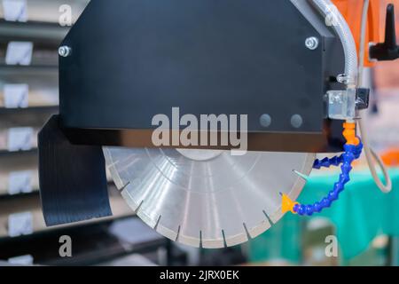 Automatic cnc bridge saw - router cutting profiling system Stock Photo