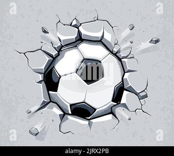 Football background. Soccer abstract background.  Football background with game ball Stock Vector