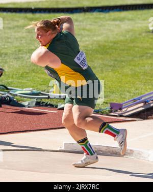 Ischke Senekal Of South Africa Competing In The Women’s Shot Put Heats ...