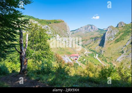 Beautiful view of Vălişoara Gorge in eastern Apuseni Mountains, Romania Stock Photo