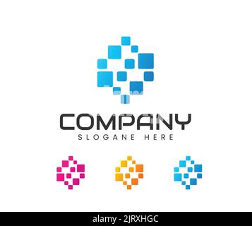 Abstract technology logo. technology logo vector. science symbol Stock Vector