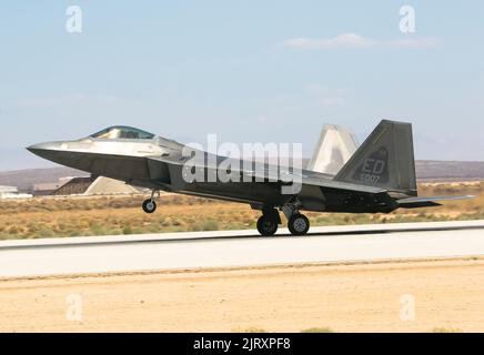 An F-22 Raptor from the 411th Flight Test Squadron, 412th Test Wing ...