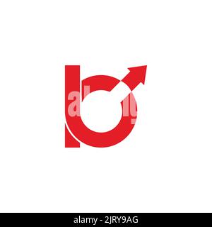 letter bc swoosh motion arrow geometric logo vector Stock Vector