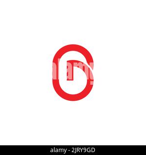 letter g geometric circle lines logo vector Stock Vector