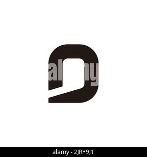 simple open door light geometric logo vector Stock Vector