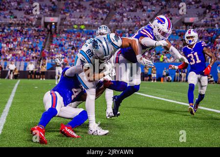 Buffalo Bills tight end Tommy Sweeney (89) at the line of scrimmage during  the first half an NFL football game against the New England Patriots,  Thursday, Dec. 1, 2022, in Foxborough, Mass. (