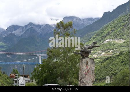 Views from the Awesome Tiger Leaping Gorge in Yunnan Province of China Stock Photo