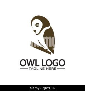 Owl logo vector template Stock Vector