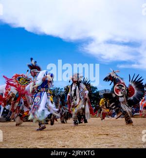 Pow Wow, 7 Nations in Sedona, Indians at dances Arizona, USA Stock Photo