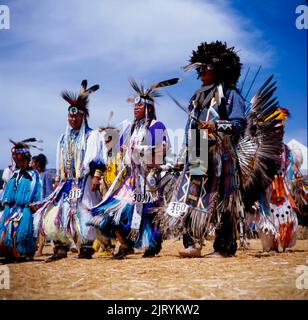 Pow Wow, 7 Nations in Sedona, Indians at dances Arizona, USA Stock Photo