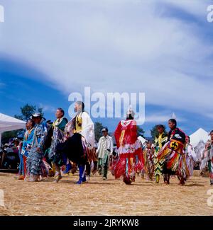 Pow Wow, 7 Nations in Sedona, Indians at dances Arizona, USA Stock Photo