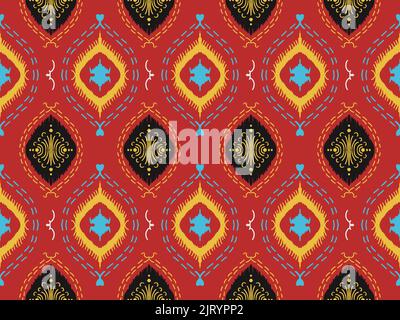 fabric ikat seamless pattern geometric ethnic traditional embroidery ...