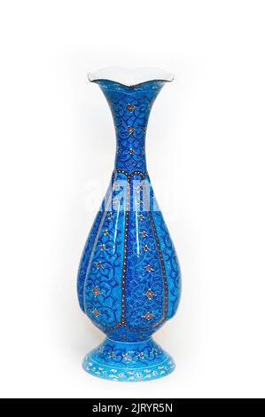 Blue arabian souvenir, the ceramic jug Stock Photo
