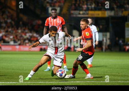 Luton, UK. 26th Aug, 2022. Iliman Ndiaye #29 of Sheffield United on the attack in Luton, United Kingdom on 8/26/2022. (Photo by Arron Gent/News Images/Sipa USA) Credit: Sipa USA/Alamy Live News Stock Photo