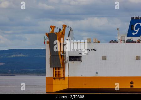 Grande Spagna heading into port Stock Photo